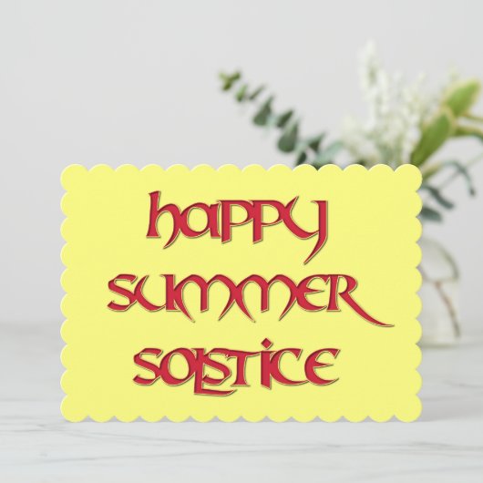 Invitation heureuse de solstice d'été pour des (Debout devant)