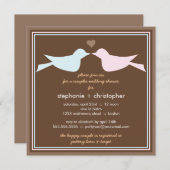 Invitation heureuse de wedding shower de couples (Devant / Derrière)