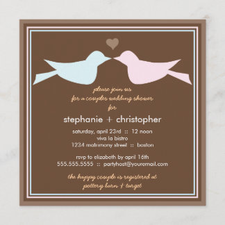 Invitation heureuse de wedding shower de couples