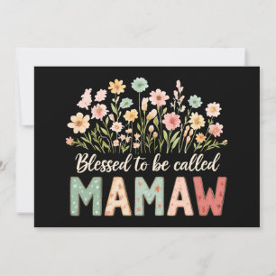 Invitation Heureuse d'être appelée Mamaw
