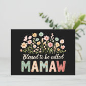Invitation Heureuse d'être appelée Mamaw (Debout devant)