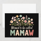 Invitation Heureuse d'être appelée Mamaw (Devant / Derrière)