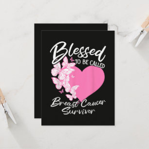 Invitation Heureuse d'être appelée survivante du cancer du se