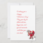 Invitation Heureuse Sainte-Valentin (Dos)