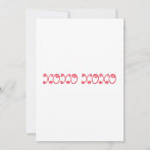 Invitation Heureuse Sainte-Valentin (Dos)