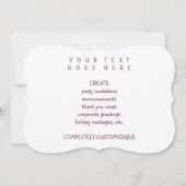 Invitation heureuse Sainte-Valentin bokeh (Dos)