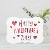 Invitation heureuse Sainte-Valentin bokeh (Debout devant)