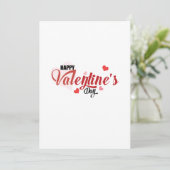 Invitation Heureuse Sainte-Valentin Cartes de voeu (Debout devant)