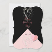 Invitation Heureuse Sainte-Valentin Lovely Elegant (Dos)