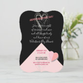 Invitation Heureuse Sainte-Valentin Lovely Elegant (Debout devant)