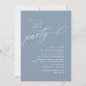 Invitation Heureusement Après La Fête, Elopement Mariage Mode (Devant)