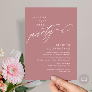 Invitation Heureusement Après La Fête, Elopement Mariage Mode