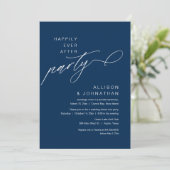 Invitation Heureusement Après La Fête, Elopement Mariage Mode (Debout devant)