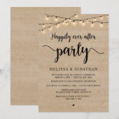 Invitation Heureusement Après La Fête, Les Feux De Chaîne Réc (Devant / Derrière)