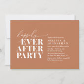 Invitation Heureusement Après La Fête, Réception De Mariage M (Devant)