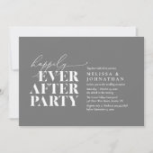 Invitation Heureusement Après La Fête, Réception De Mariage M (Devant)