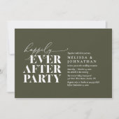Invitation Heureusement Après La Fête, Réception De Mariage M (Devant)