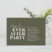 Invitation Heureusement Après La Fête, Réception De Mariage M (Debout devant)