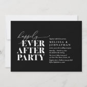 Invitation Heureusement Après La Fête, Réception De Mariage M (Devant)