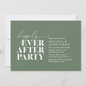 Invitation Heureusement Après La Fête, Réception De Mariage M (Devant)