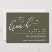 Invitation Heureusement Jamais Après Brunch Mariage Elopement (Devant)