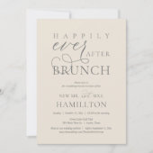 Invitation Heureusement Jamais après Brunch Post Mariage Célé (Devant)