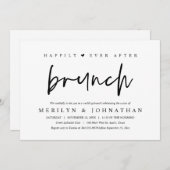 Invitation Heureusement Jamais Après Brunch Soirée de Mariage (Devant / Derrière)
