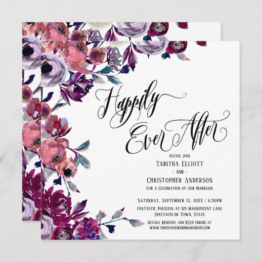 Invitation Heureusement Jamais Après Elaborer Script Gras Fle (Devant / Derrière)