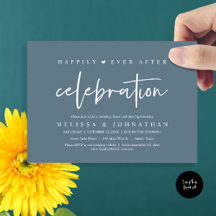 Invitation Heureusement Jamais Après La Célébration, Dîner Ma