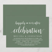 Invitation Heureusement Jamais Après La Célébration Du Mariag (Devant / Derrière)