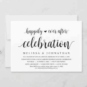 Invitation Heureusement Jamais Après La Célébration Du Mariag