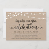 Invitation Heureusement Jamais Après La Célébration Du Mariag (Devant)