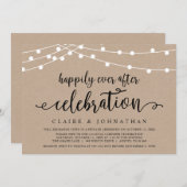 Invitation Heureusement Jamais Après La Célébration Du Mariag (Devant / Derrière)