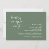 Invitation Heureusement Jamais Après La Fête De Mariage, Fore (Devant)