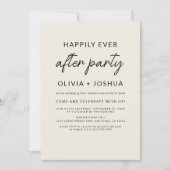 Invitation Heureusement Jamais après la fête de mariage QR Co (Devant)