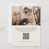Invitation Heureusement Jamais après la fête de mariage QR Co (Dos)