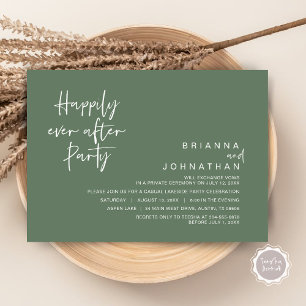 Invitation Heureusement Jamais Après La Fête De Mariage, Sage