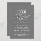 Invitation Heureusement Jamais après la fête du déjeuner mari (Devant / Derrière)