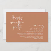 Invitation Heureusement Jamais Après La Fête Du Mariage, Brow (Devant)