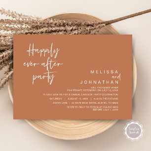 Invitation Heureusement Jamais Après La Fête Du Mariage, Brow