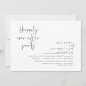 Invitation Heureusement Jamais Après La Fête Du Mariage, Gris (Devant)