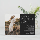 Invitation Heureusement Jamais Après La Fête Photo Mariage Ré (Debout devant)