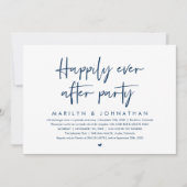 Invitation Heureusement Jamais Après La Fête, Réception De Ma (Devant)