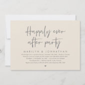 Invitation Heureusement Jamais Après La Fête, Réception De Ma (Devant)