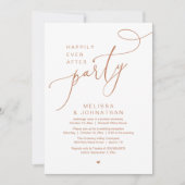 Invitation Heureusement Jamais Après La Fête Réception De Mar (Devant)