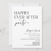 Invitation Heureusement Jamais Après La Fête Réception De Mar (Devant)