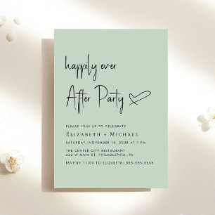 Invitation Heureusement Jamais Après La Fête Sage Mariage Réc
