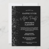 Invitation Heureusement Jamais Après La Parties scintillant N (Devant)