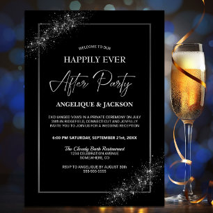 Invitation Heureusement Jamais Après La Parties scintillant N