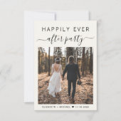 Invitation Heureusement Jamais Après La Réception De Mariage (Devant)